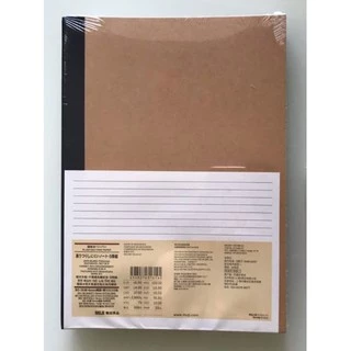 MUJI สมุดเส้นบรรทัด ขนาด B5 สมุดมูจิ สมุดแบบเส้นบรรทัด แพ็ค 5 เล่ม กระดาษเขียนลื่น มาตรฐานญี่ปุ่น