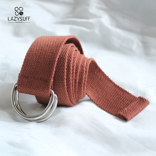 เข็มขัดผ้า สีอิฐ Brick Belt by Lazysuff