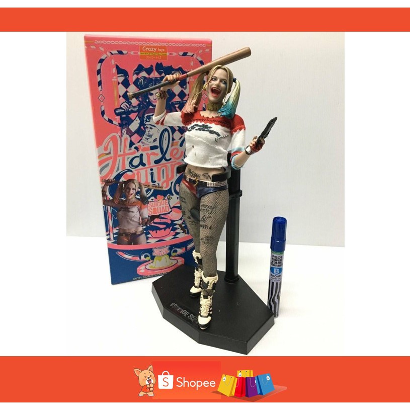 โมเดล Harley Quinn ฮาร์ลี่ ควินน์ with Gun Collectible Figure Model Toys