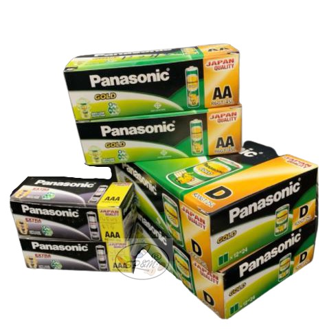 ถ่าน aa, aaa, panasonic (ราคายกกล่อง)