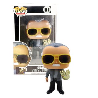 Funko POP New Style Marvel Avengers : endgame Stan Lee &amp; Quake Action Figures Col