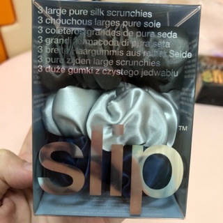 (พร้อมส่ง🚚) ยางมัดผม Slip Silk Scrunchie (Large,ขนาดใหญ่)Midnight สีใหม่  ของใหม่ แบ่งขาย 🤗🥰