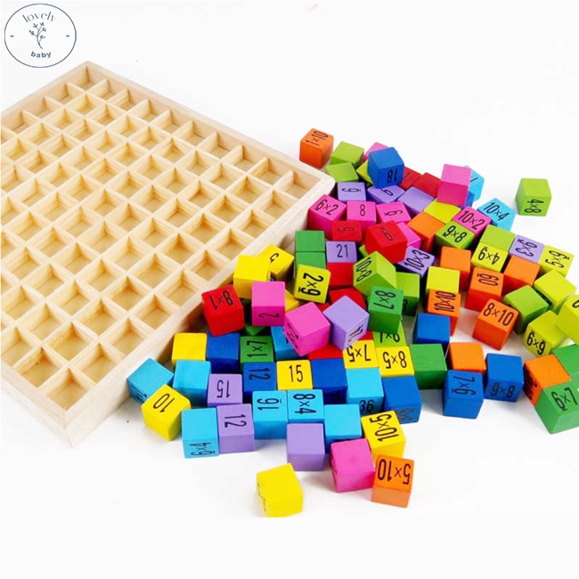 Early Math Educational Wooden Toy 1-100 Digit Cognitive 10*10 ...