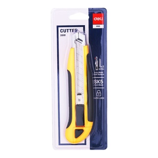 Deli 2091 Cutter คัทเตอร์ ขนาด 8 ใบมีด (ราคา/อัน)