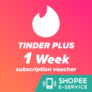 Tinder : ทินเดอร์พลัส - Plus 1 Week [ซื้อได้ทั้ง iOS และ Android]