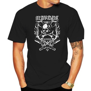 เสื้อยืด พิมพ์ลาย Marduk Frontschwein Shield สีดํา ไซซ์ S M L XL XXL 3xlสามารถปรับแต่งได้