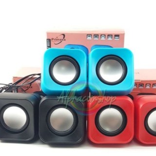 ลำโพงคู่ตั้งโต๊ะPrimaxx SP-16 ราคาถูก คุณภาพดีมาก ของเเท้100% ประกัน 1ปั