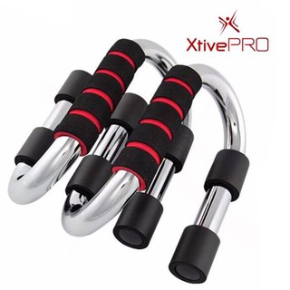 XtivePro Push Up Bars อุปกรณ์วิดพื้น เสริมกล้ามอก - สีแดง