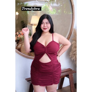 🔥Plussize🔥เดรสคนอ้วน🔥  L40-46   XL46-50