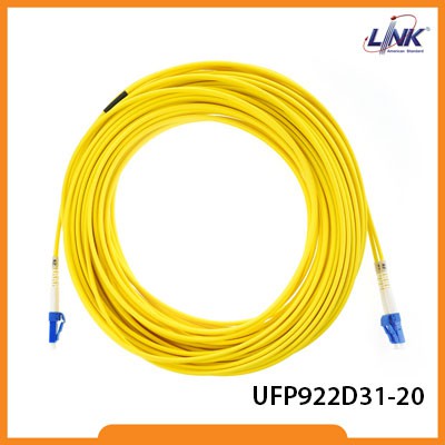 Link Fiber LC - LC Patch cord OS2, Duplex, (3.0 mm Jacket)/UPC-UPC PACKING 3 m. UFP922D31-03