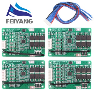 บอร์ดป้องกันแบตเตอรี่ลิเธียม 4S 5S 6S 7S BMS 16.8V 21V 20A 18650 Li-ion Lmo