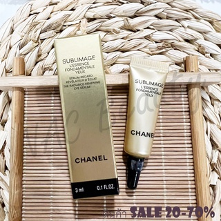 ของแท้100%_CHANEL SUBLIMAGE LESSENCE FONDAMENTALE YEUX RADIANCE-RENEWING EYE SERUM EYE SERUM 3 ml