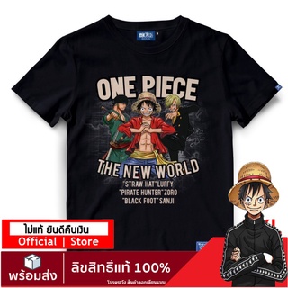 ✅2XL✅ เสื้อวันพีช ลิขสิทธิ์แท้ เสื้อยืดลายการ์ตูน ลาย ONEPIECE T-Shirt DOP-1029-BK-XXL