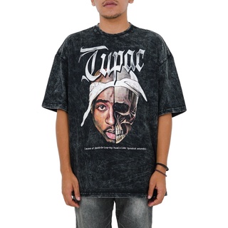 Kaos เสื้อยืด โอเวอร์ไซซ์ TOXIC 1805 TUPAC SHAKUR SUPERSTARDOM กรดล้าง