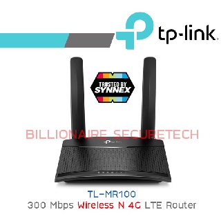 TP-LINK TL-MR100 300 Mbps Wireless N 4G LTE Router ประกัน SYNNEX BY BILLIONAIRE SECURETECH