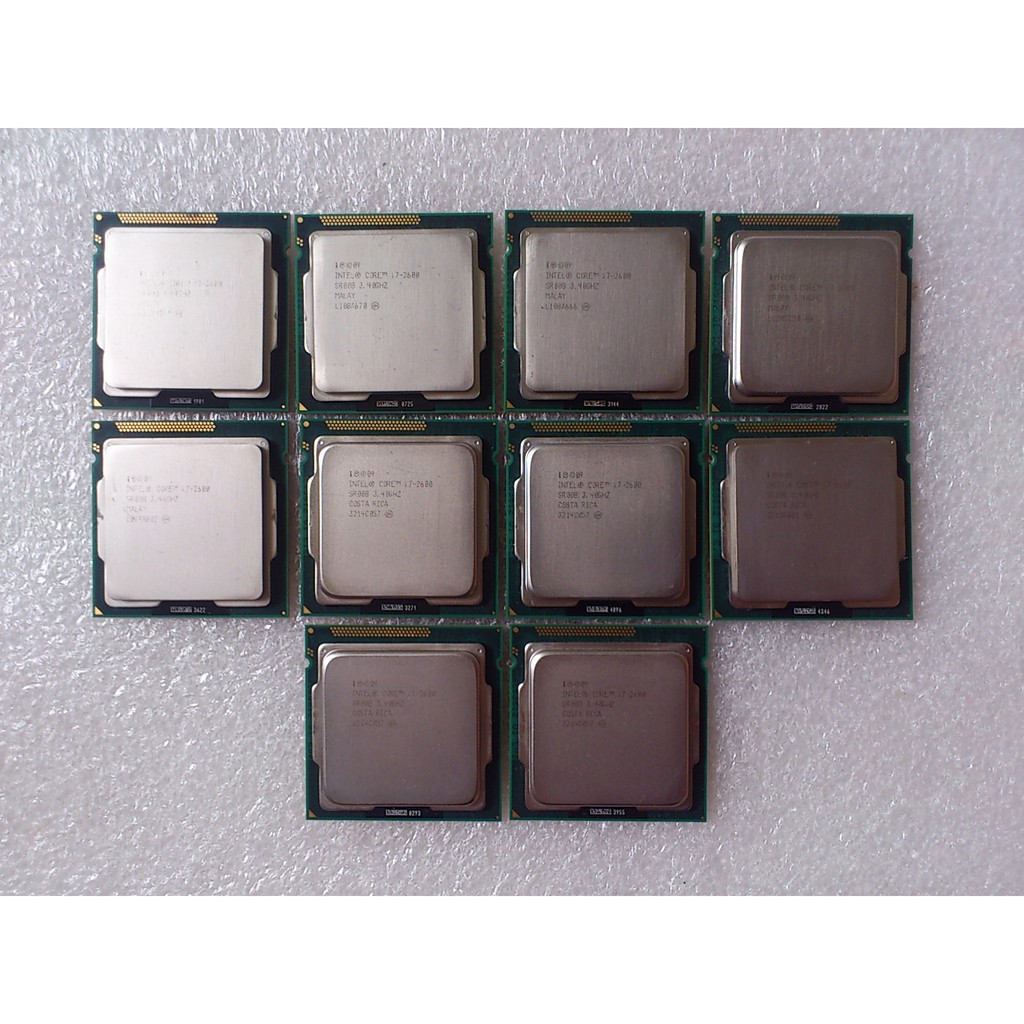 Intel Core i7-2700K/i7-2600K / i7-2600 3.40 Ghz Socket 1155 i7 2600K 2nd gen โปรเซสเซอร์
