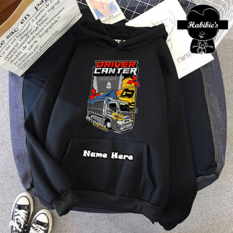 เสื้อแจ็คเก็ตมีฮู้ดสําหรับเด็กผู้ชาย Truck Driver Canter Gamer Truck Oleng 164 - Habibies