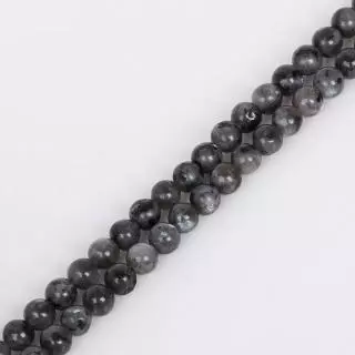 ลูกปัดหินธรรมชาติ Gray Moonstone Labradorite 4-10mm เลือกขนาดได้ ทำสร้อยข้อมือ สร้อยคอ DIY เครื่องประดับ