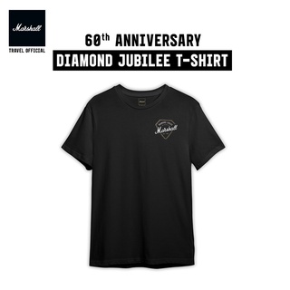 เสื้อมาร์แชล ลิขสิทธิ์แท้ / Marshall 60th Anniversary Diamond jubilee T-shirt / เสื้อยืดผู้ชาย / เสื้อยืดผู้หญิง /tshirt