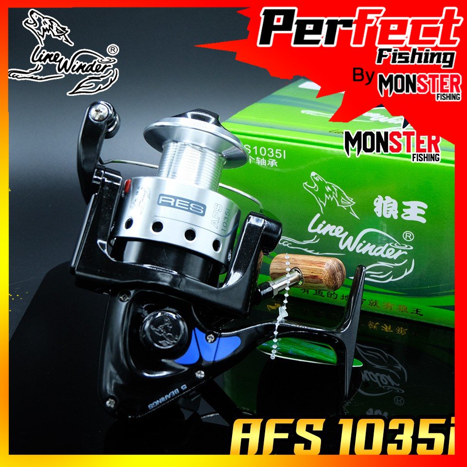 รอกหมาป่า Line Winder รุ่น AFS 1035i (เงิน-ดำ)