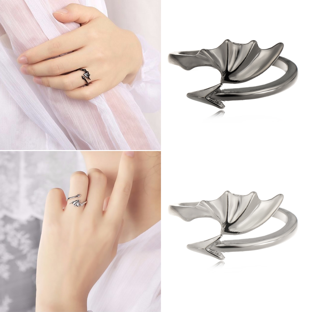CACTU Jewelry Gift Open Rings Punk Style Evil Vampire Rings Copper ...