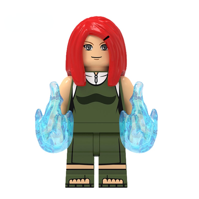 บล็อกตัวต่อ รูปการ์ตูนนารูโตะ Uzumaki Kushina Fire Country Konoha Hidden Villagee ของเล่นสําหรับเด็ก
