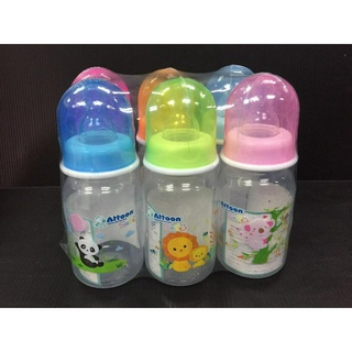 ATTOON แอทตูน ขวดนม ทรงกลม ฝากลม 4 Oz รุ่น Smile 1 ชิ้น (8858740513999)