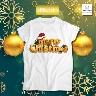 เสื้อยืดคริสต์มาส- เสื้อยืดคริสต์มาส เสื้อคริสต์มาส Christmas &amp; Happy new year (MC51)