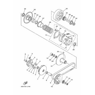 5P0-E6611-00  CLUTCH HOUSING COMP