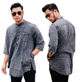 Pay On The Spot - KURTA ของแท้ เสื้อยีน แขนสั้น ลาย KOKO DENIM KURTA - JEANS KURTA - KOKO KURTA