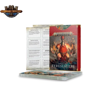 [พร้อมส่ง] WARHAMMER: WARSCROLL CARDS: FYRESLAYERS (ENG) การ์ดประกอบการเล่น