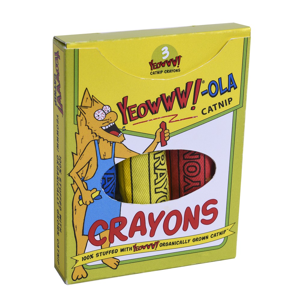 Yeowww!-ola Crayons ของเล่นแคทนิป