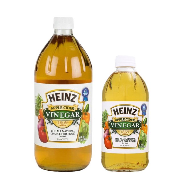 Heinz ไฮนซ์ แอปเปิ้ล ไซเดอร์ Apple cider vinegar น้ำส้มสายชู หมักจากแอปเปิ้ล (ชนิดกรอง)