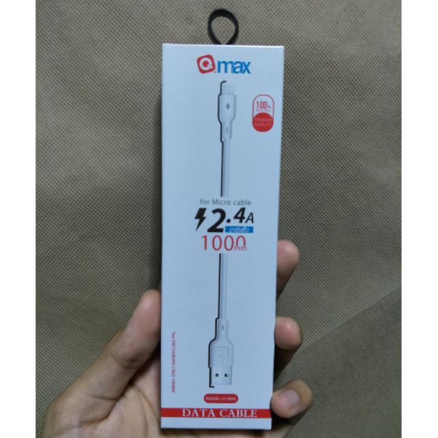 สายชาร์จ Qmax for micro usb 2.4A