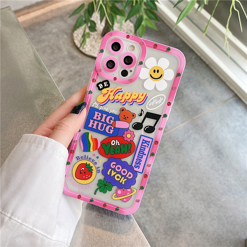 iPhone 12 PRO MAX 11 pro max X XR XS MAX 7/8P ลายดอกทานตะวัน วัสดุ TPU เคสโทรศัพท์ #8