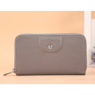 Longchamp cuir zippy wallet Color : Galet 274