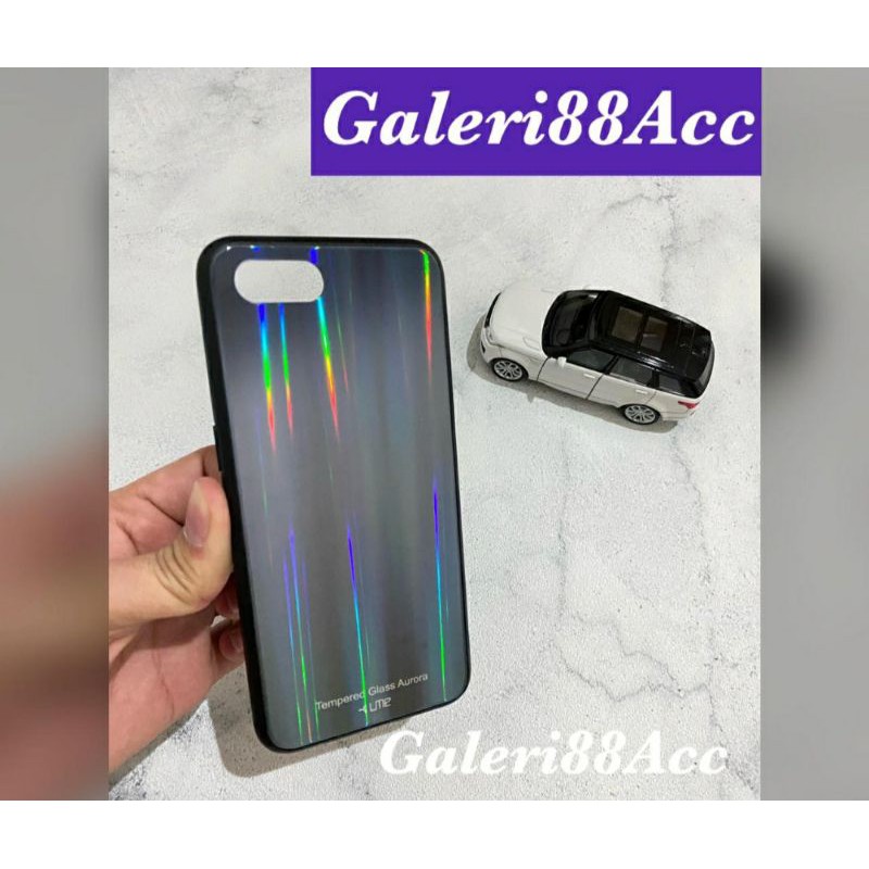 Oppo Realme C2 - Oppo A1K Hard Case Ume Glass Aurora Casing Cover