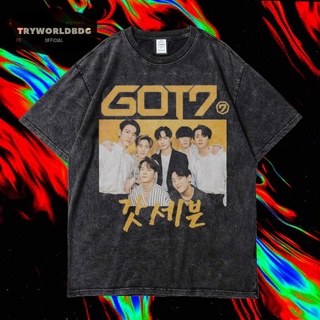 เสื้อยืด พิมพ์ลาย Tryworldbdg OFFICIAL "GOT7" | เสื้อยืด ซักได้ | หินล้าง | เสื้อยืด ขนาดใหญ่ | เสื้อยืด สไตล์วินเทจ | เ