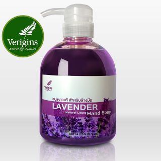 Verigins สบู่เหลวล้างมือธรรมชาติ 100% กลิ่นลาเวนเดอร์ (Lavender) 500 ml.