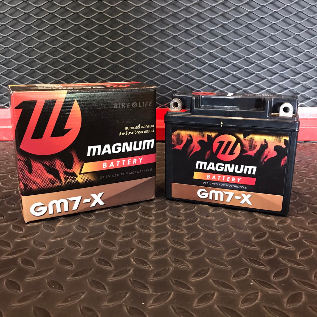 แบตเตอรี่ มอเตอร์ไซค์ MAGNUM GM7-X (12V 7AH)