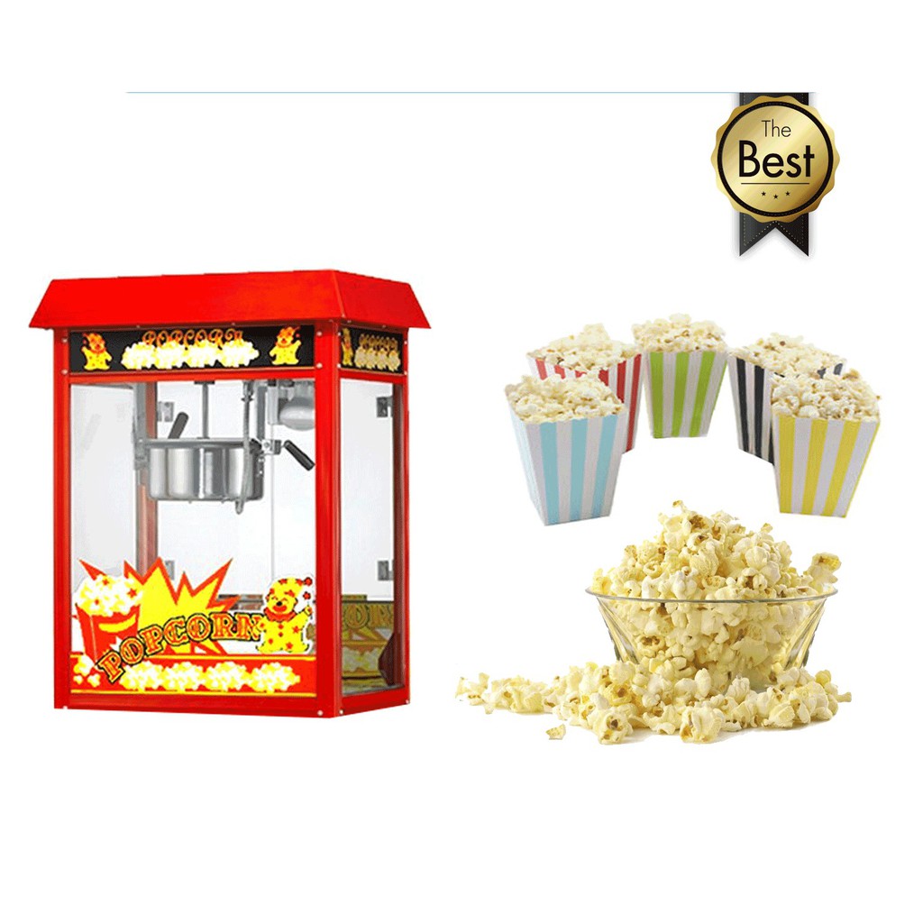 Z-BOSS ตู้ป๊อปคอร์น 8 ออนซ์  (เครื่องทำข้าวโพดคั่ว เครื่องทำป๊อบคอร์น Popcorn)🍿🍿🍿สินค้าพร้อมส่งค่ะ🍿🍿