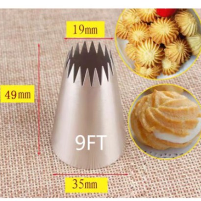 BY 9FT หัวบีบขนาดใหญ่ หัวบีบตกแต่งหน้าเค้ก หัวบีบคุกกี้ ส่งจากปทุมธานี