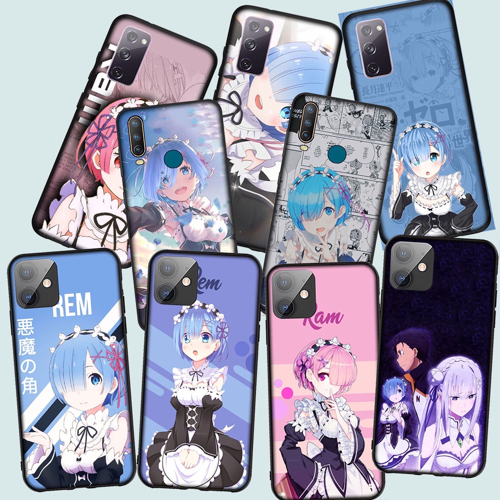 ปลอกอ่อน Xiaomi Redmi 10C 9A 9T 9C 9 เคสโทรศัพท์ MC106 Re Zero Rem Emilia อะนิเมะซิลิโคน Coque