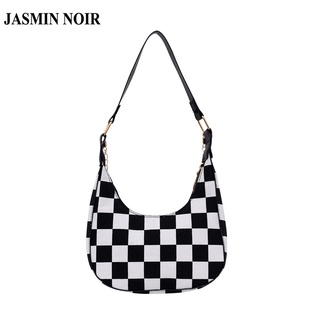 Jasmin Noir กระเป๋าสะพายไหล่กระเป๋าถือแฟชั่นสําหรับสตรีพิมพ์ลายดวงจันทร์