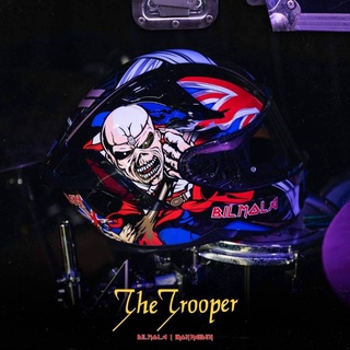 ห​มวกกันน็อก​ Bilmola | Iron Maiden
รุ่น Defender ลาย The Trooper 