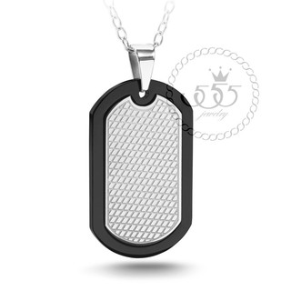 555jewelry สร้อยคอพร้อมจี้สแตนเลส สไตล์ Dog Tag ดีไซน์เท่ รุ่น MNC-P932 - จี้ห้อยคอ จี้สร้อยคอ จี้สร้อยคอแฟชั่น (P3)