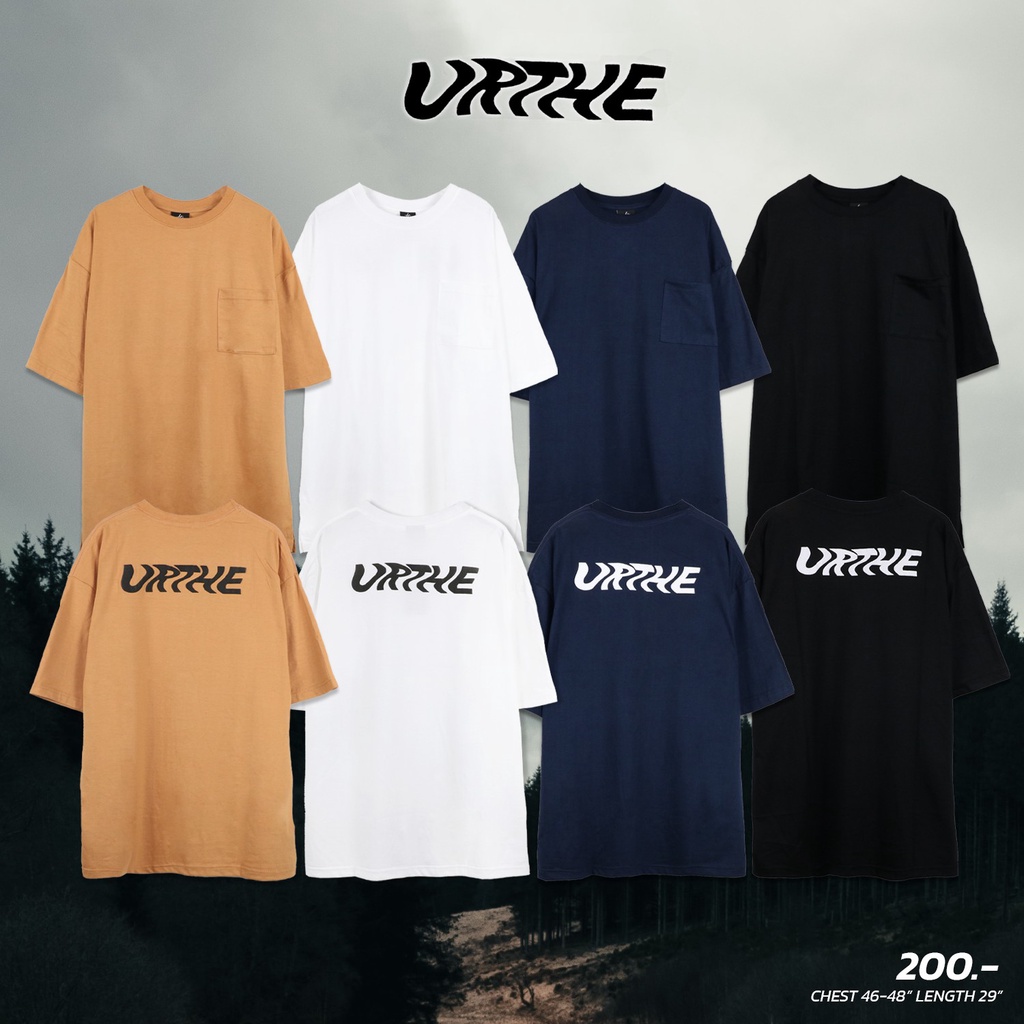 เสื้อยืดสีขาวUrthe - เสื้อยืด รุ่น URTHE // OVERSIZE POCKET TEES