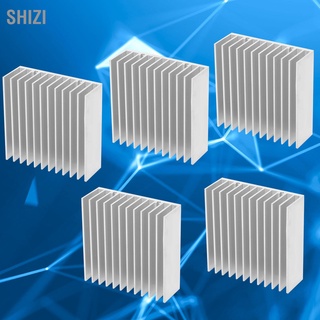 ShiZi Q56X20X56 ฮีทซิงค์อลูมิเนียมสีเงิน 5 ชิ้นสําหรับ Cpu Amplifier Modules