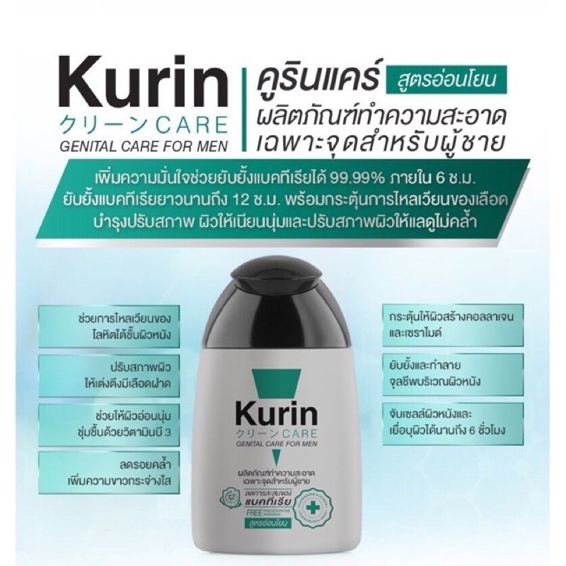 Kurin Care ผลิตภัณฑ์ล้างจุดซ่อนเร้น