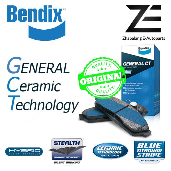 Nissan Teana J32/ Cefiro A32 2.0/ Suzuki SX4/ Fairlady Z33 Bendix General GT(GCT) ผ้าเบรค DB1232GCT 